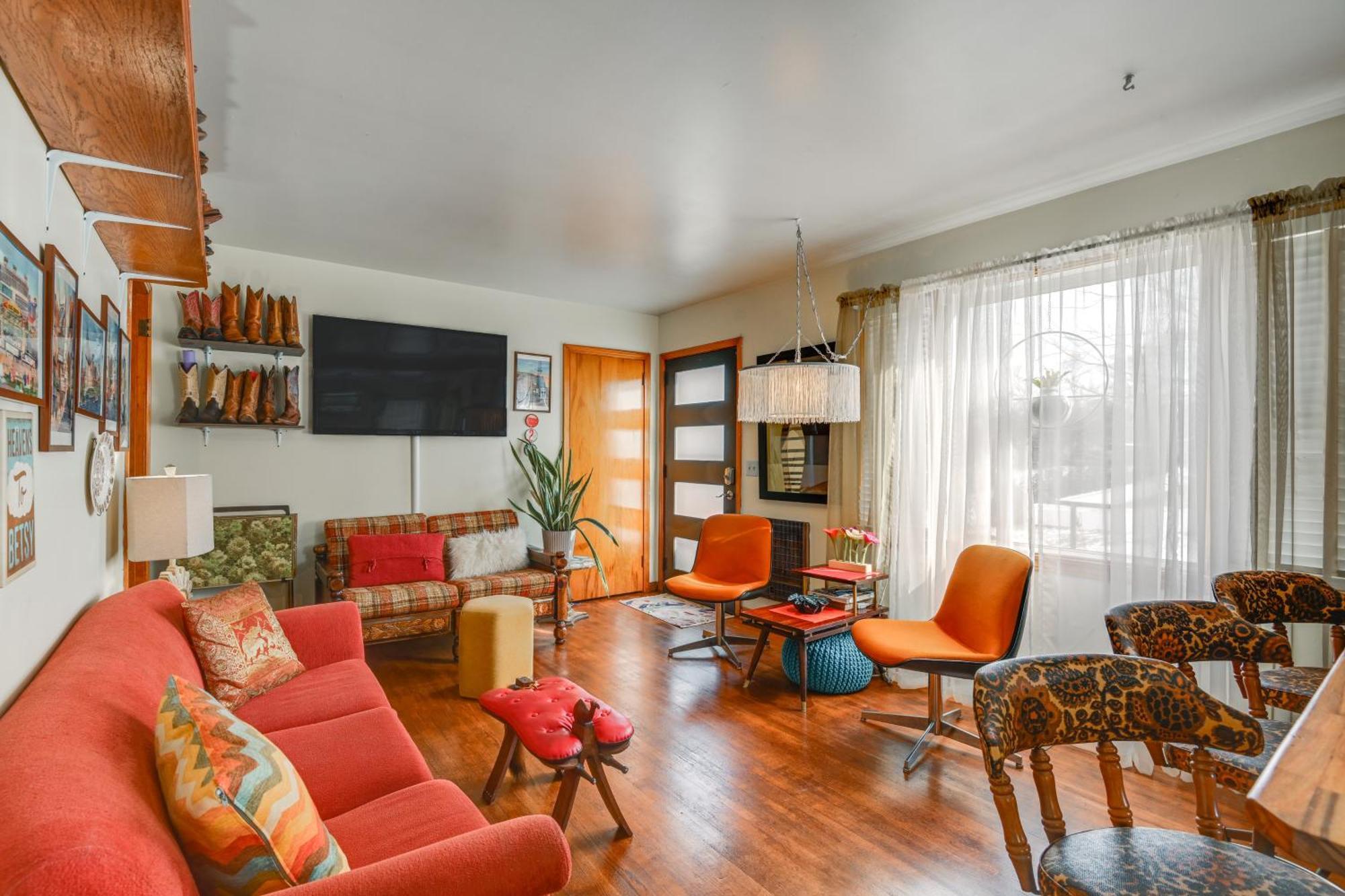 6 Mi To Downtown 70S-Themed Home In Nashville! Zewnętrze zdjęcie